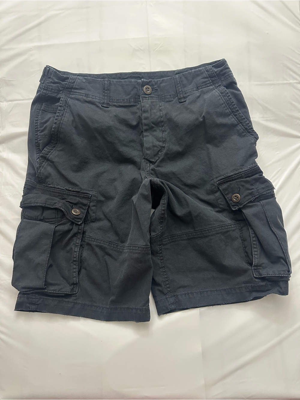 American Eagle Men’s 32 Next Level Flex Cargo Shorts Black Charcoal